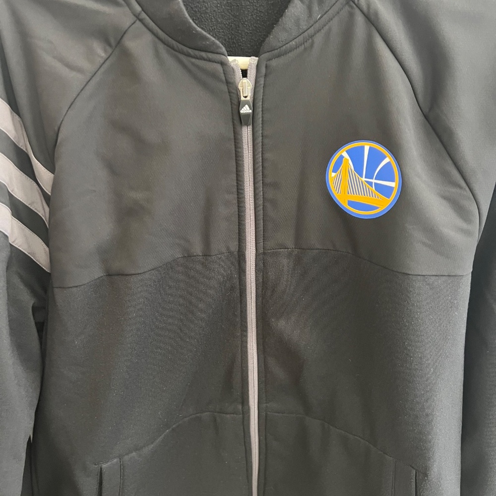 Golden State Warriors Adidas Zip -up Jacket- (Men's L) - Picture 11 of 15